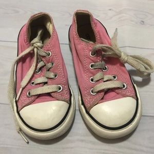 Converse Pink Canvas Girls Toddlers 7